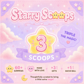 3 Scoops+3 Gifts+1 Gacha