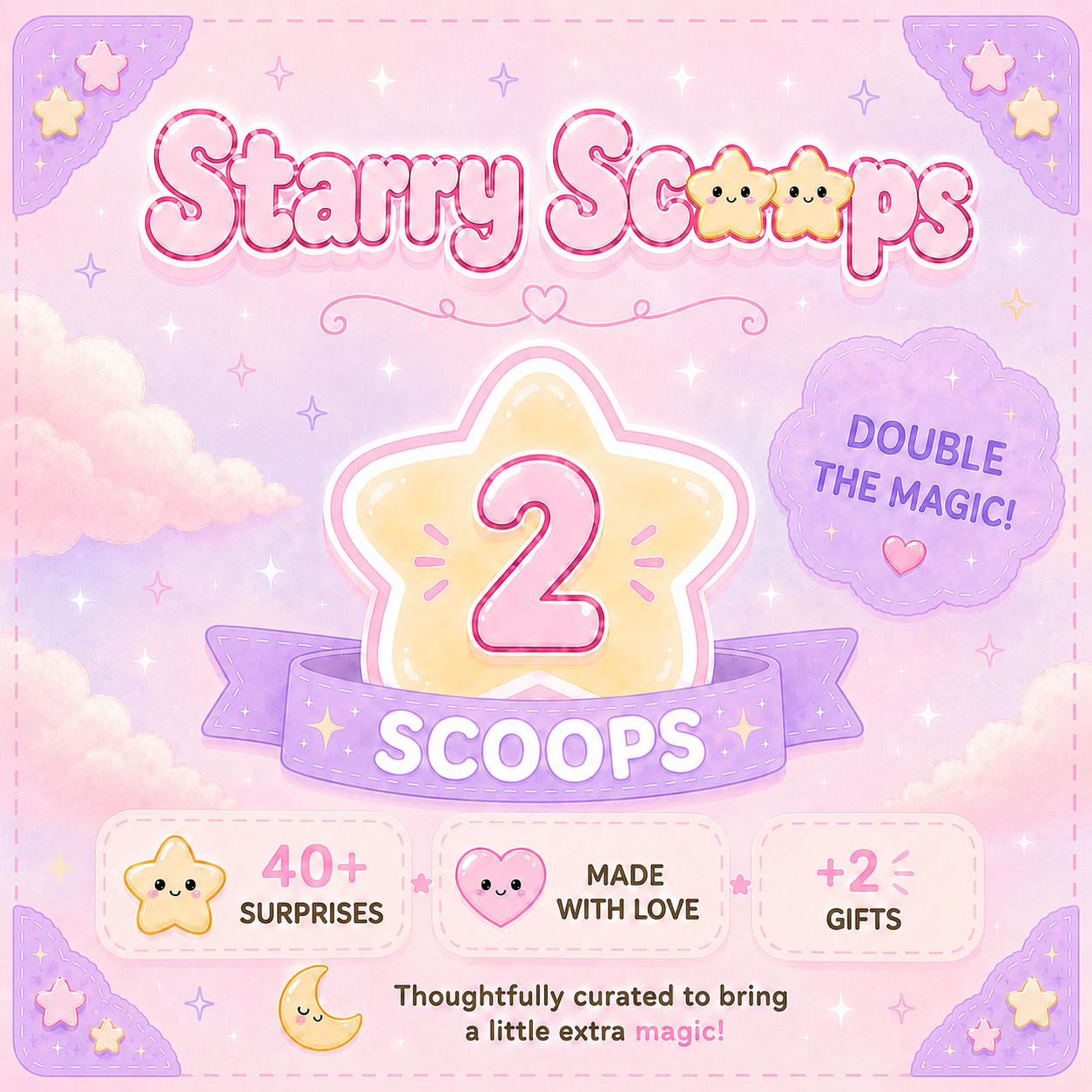 2 scoops+2 gifts